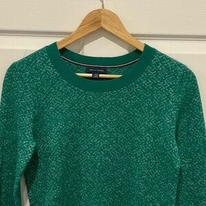 Tommy Hilfiger Emerald Green Crew Neck Sweater